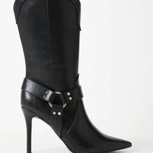HOT SEXY Lucinda Stiletto Black Boot Size 12